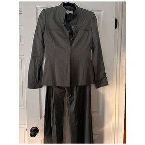 Vintage Carolina Herrera Grey Suit